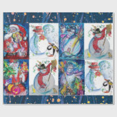 PAPIER CADEAU PÈRE NOËL ET PARTI NOËL DES NEIFS (Plat)