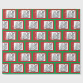 Papier Cadeau Père Noël et rennes (Plat)
