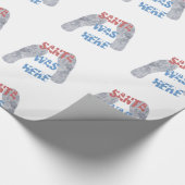 Papier Cadeau Père Noël était là (Coin)