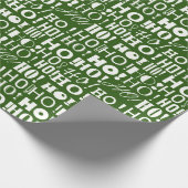 Papier Cadeau Père Noël Festive HO ! Oh ! Oh ! Salutation dans N (Coin)