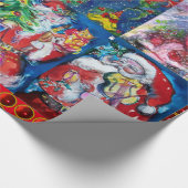 PAPIER CADEAU PÈRE NOËL, FÊTE DE NOËL MUSICALE (Coin)