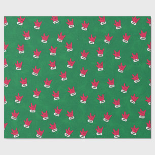 Papier Cadeau Père Noël Glove ASL I Love You Cadeau Papier