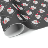 Papier Cadeau Père Noël grec #2 (Coin rond)