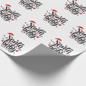 Papier Cadeau Père Noël Grossesse bébé Faire-part Noël Père Noël (Coin)