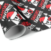 Papier Cadeau Père Noël - Ho favori (Coin rond)