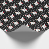 Papier Cadeau Père Noël Joyeux Noël Ho Ho Ho (Coin)