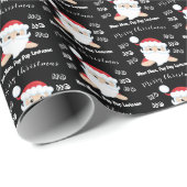 Papier Cadeau Père Noël Joyeux Noël Ho Ho Ho (Coin rond)