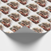 Papier Cadeau Père Noël Lectures Foyer de Noël (Coin)