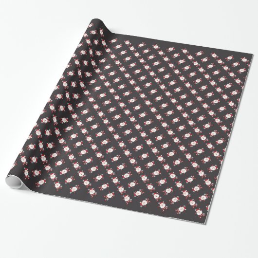 Papier Cadeau Père Noël mignon (Déroulé)