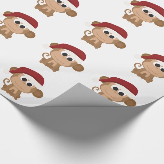 Papier Cadeau père Noël Monkey (Coin)
