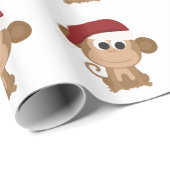 Papier Cadeau père Noël Monkey (Coin rond)