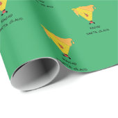 Papier Cadeau Père Noël nacho (Coin rond)