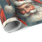 Papier Cadeau Père Noël Noël (Coin rond)