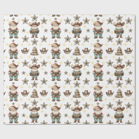 Papier Cadeau Père Noël occidentale (Plat)