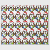 PAPIER CADEAU PÈRE NOËL OWL (Plat)