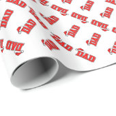 Papier Cadeau Père Noël Papa (Coin rond)