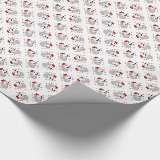 Papier Cadeau Père Noël Paws dans les Pyrénées (Coin)