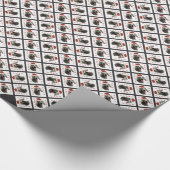 Papier Cadeau Père Noël Paws de Weimaraner (Coin)