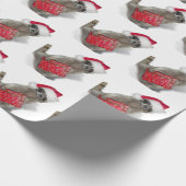 Papier Cadeau Père Noël Raccoon Bandit Noël (Coin)