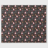 Papier Cadeau Père Noël Rudolph Reindeer Motif (Plat)