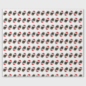 Papier Cadeau père Noël Schnauzer (Plat)