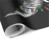 Papier Cadeau Père Noël Shark Tornado Joyeux Noël (Coin rond)