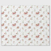 Papier Cadeau Père Noël Sleigh Motif (Plat)