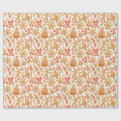 Papier Cadeau Père Noël & Snowman Gingerbread Noël Cookies (Plat)