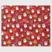 Papier Cadeau Père Noël souriant (Plat)