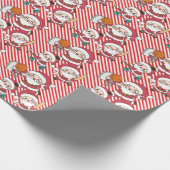 Papier Cadeau Père Noël sportive (Coin)