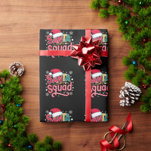 Papier Cadeau Père Noël Squad Xmas Squad Famille Correspondance 