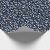 Papier Cadeau Père Noël Starlit Mountain Journey : Frost enchant (Coin)