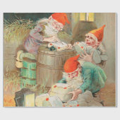 Papier Cadeau Père Noël suédoise de Noël (par Jenny Nyström) (Plat)