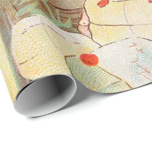 Papier Cadeau Père Noël suédoise de Noël (par Jenny Nyström) (Coin rond)