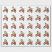 Papier Cadeau Père Noël T Rex Dinosaur Monster Truck Noël Noël (Plat)