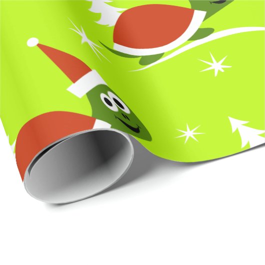 Papier Cadeau Père Noël Turtle Kids Papier d'enveloppement de No (Coin rond)