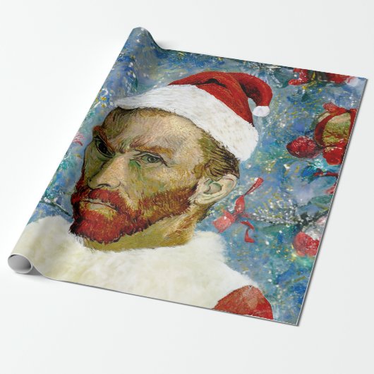 Papier Cadeau Père Noël, Van Gogh (Déroulé)
