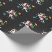 Papier Cadeau Père Noël venant à la ville (Coin)