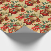 Papier Cadeau Père Noël victorienne (Coin)
