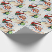 Papier Cadeau Père Noël vintage (Coin)