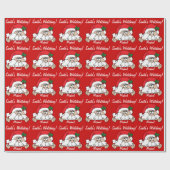 Papier Cadeau Père Noël vous regarde | Noël (Plat)