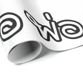 Papier Cadeau Père thaï - พ่ อ / Phaw - Script en langue thaïe (Coin rond)