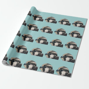 Papier Cadeau Peregrine Falcon Oiseau Art