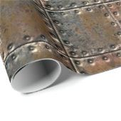 Papier Cadeau Perforé et a gravé les tuiles de cuivre Antiqued (Coin rond)