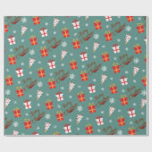Papier Cadeau Période de fêtes de Noël  (Plat)