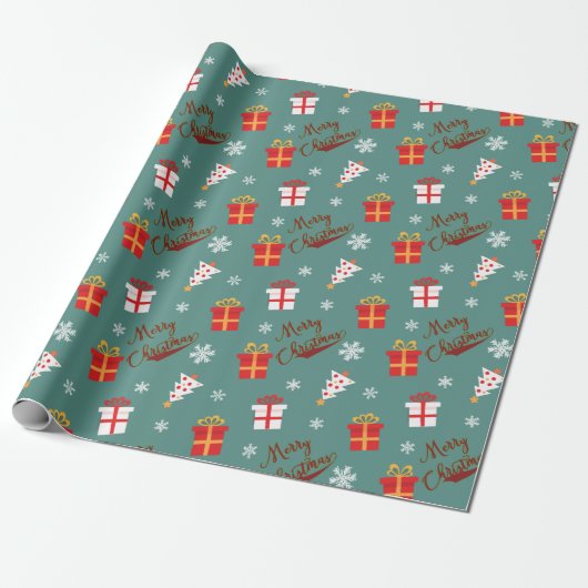 Papier Cadeau Période de fêtes de Noël  (Déroulé)