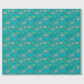 Papier Cadeau Période de vacances de Noël festive (Plat)