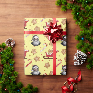 Papier Cadeau Période de vacances de Noël festive