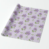 Papier Cadeau Périwinkles Lavender (Déroulé)