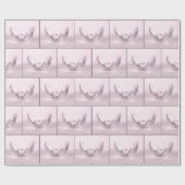 Papier Cadeau Perle rose en coquillage (Plat)